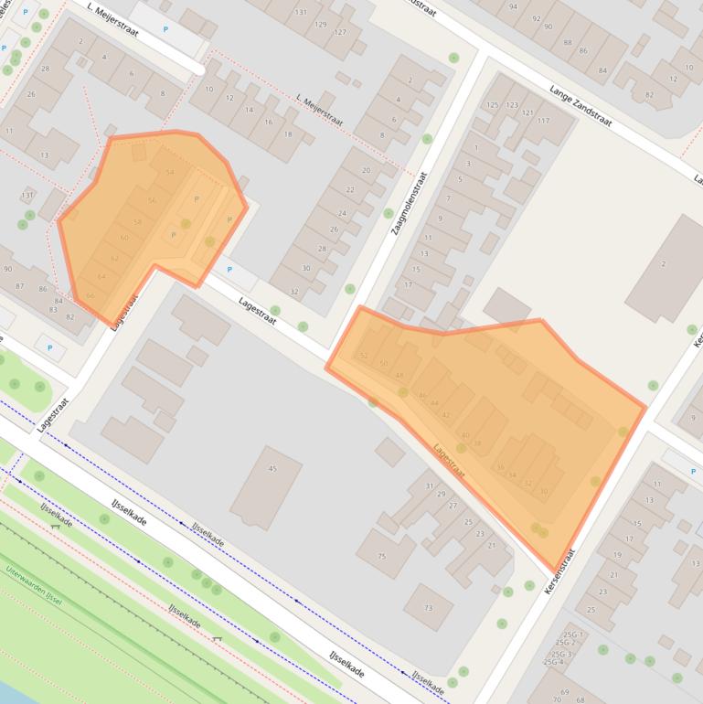 Kaart van postcodegebied 7412CB.