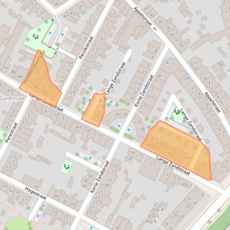Kaart van postcodegebied 7412CH.