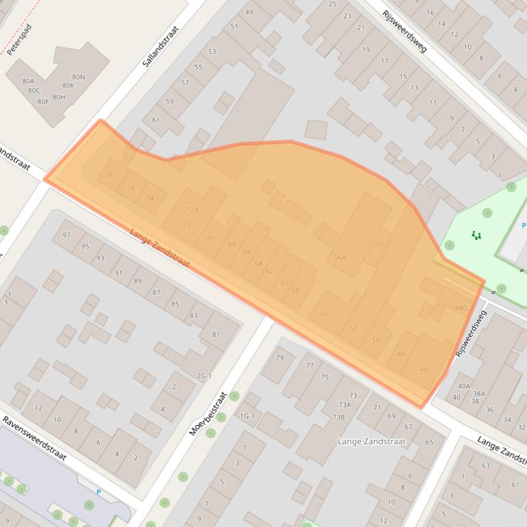 Kaart van postcodegebied 7412CJ.