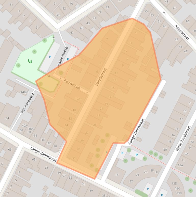 Kaart van postcodegebied 7412CL.
