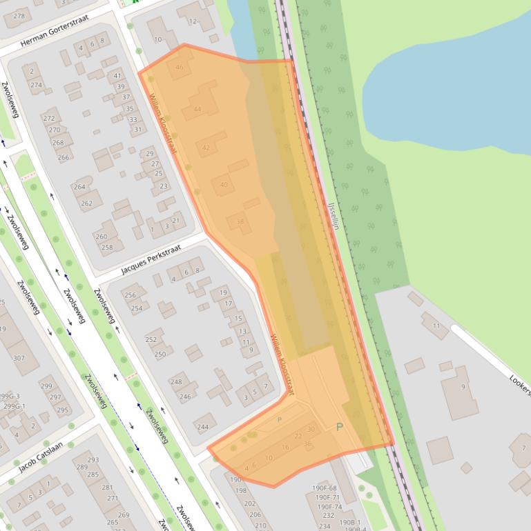 Kaart van postcodegebied 7412CS.