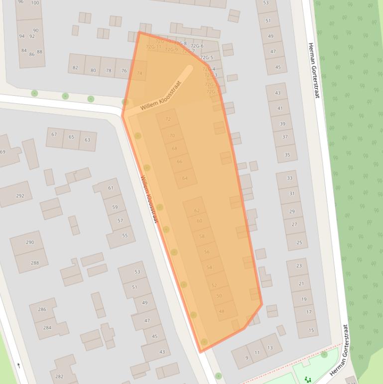 Kaart van postcodegebied 7412CT.