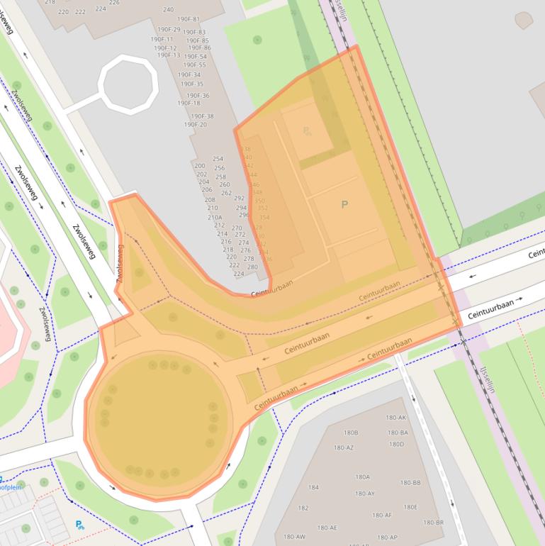 Kaart van postcodegebied 7412DD.