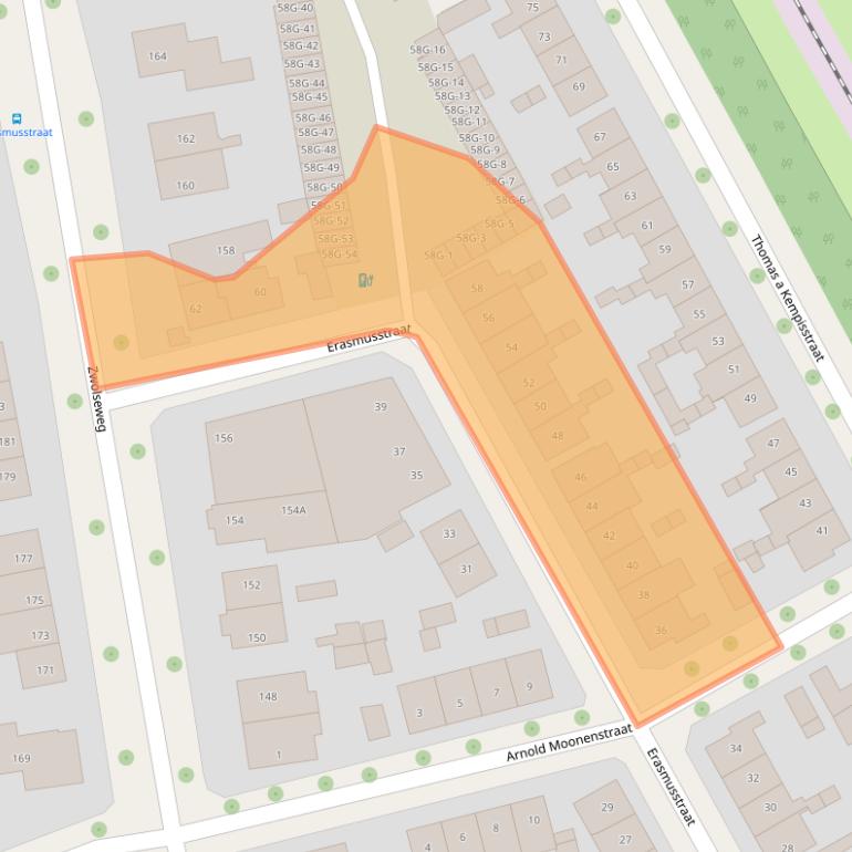 Kaart van postcodegebied 7412DR.