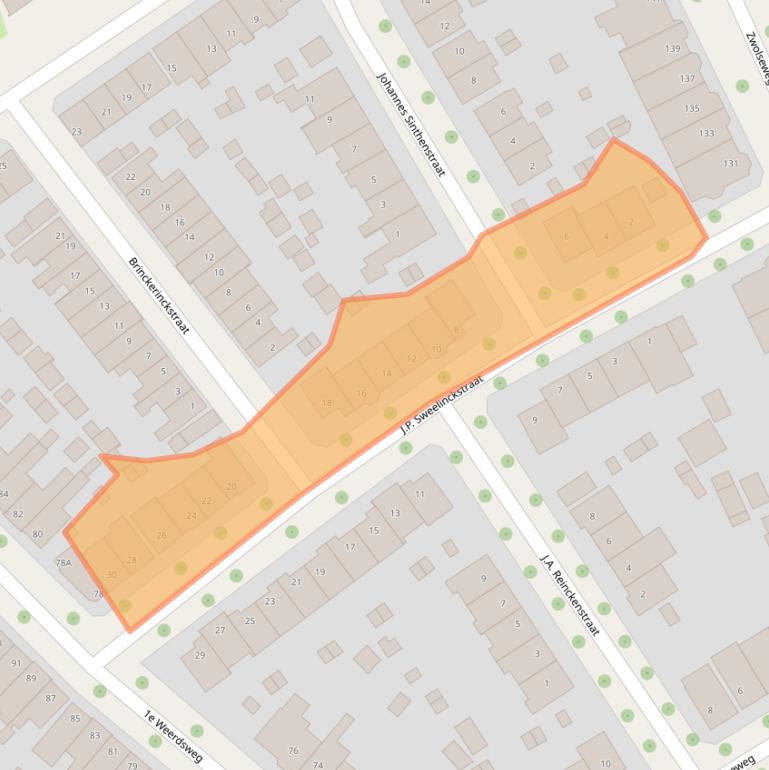 Kaart van postcodegebied 7412DW.