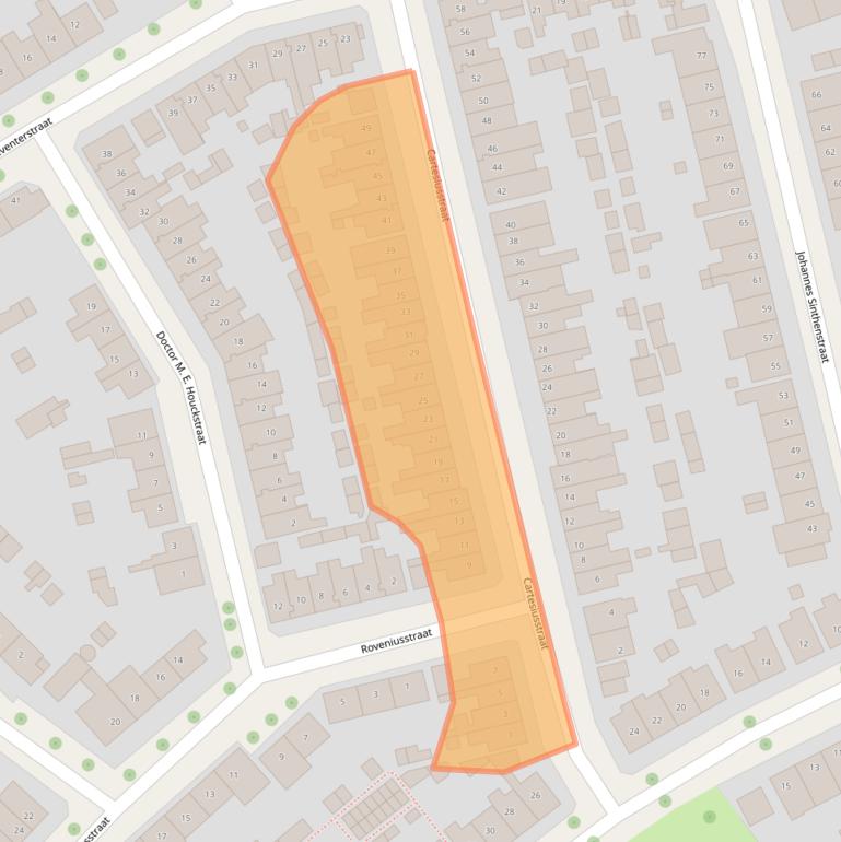 Kaart van postcodegebied 7412EN.