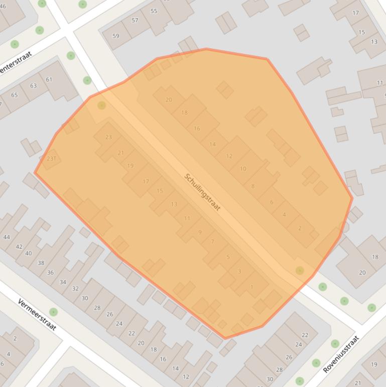 Kaart van postcodegebied 7412GD.