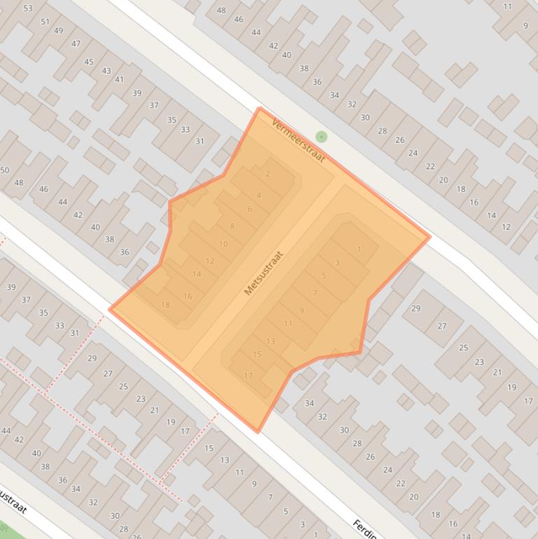 Kaart van postcodegebied 7412GK.