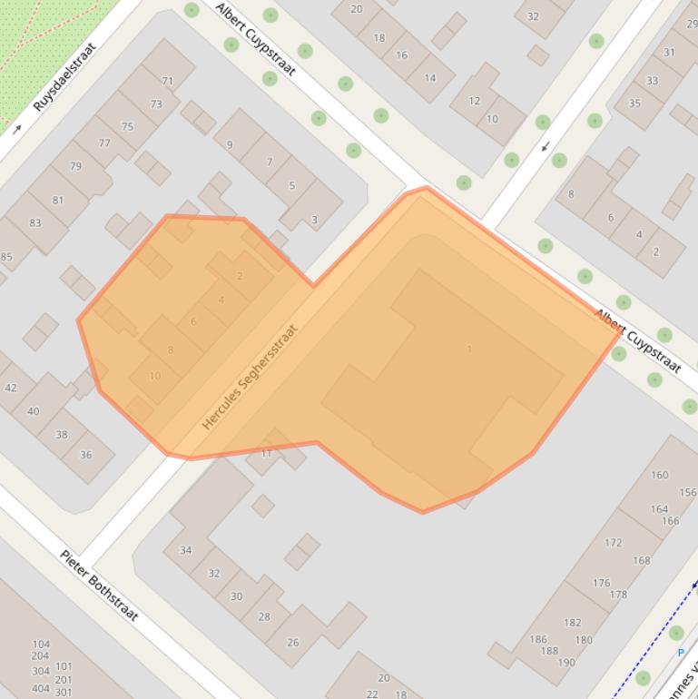 Kaart van postcodegebied 7412GT.