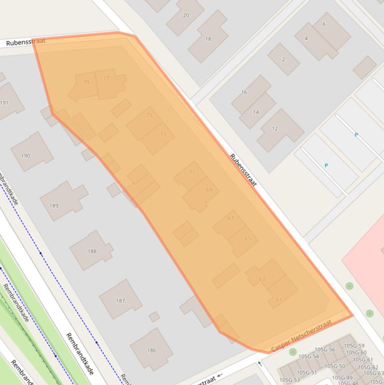 Kaart van postcodegebied 7412GX.