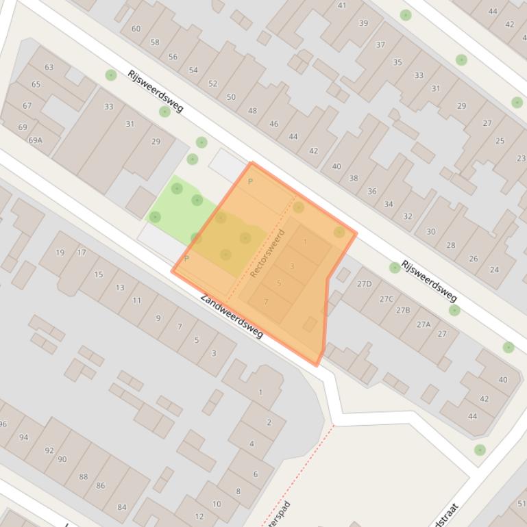 Kaart van postcodegebied 7412JB.