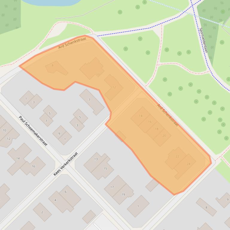 Kaart van postcodegebied 7412LB.