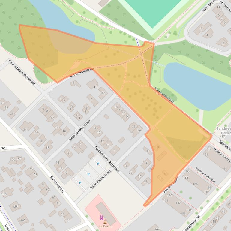 Kaart van postcodegebied 7412LE.