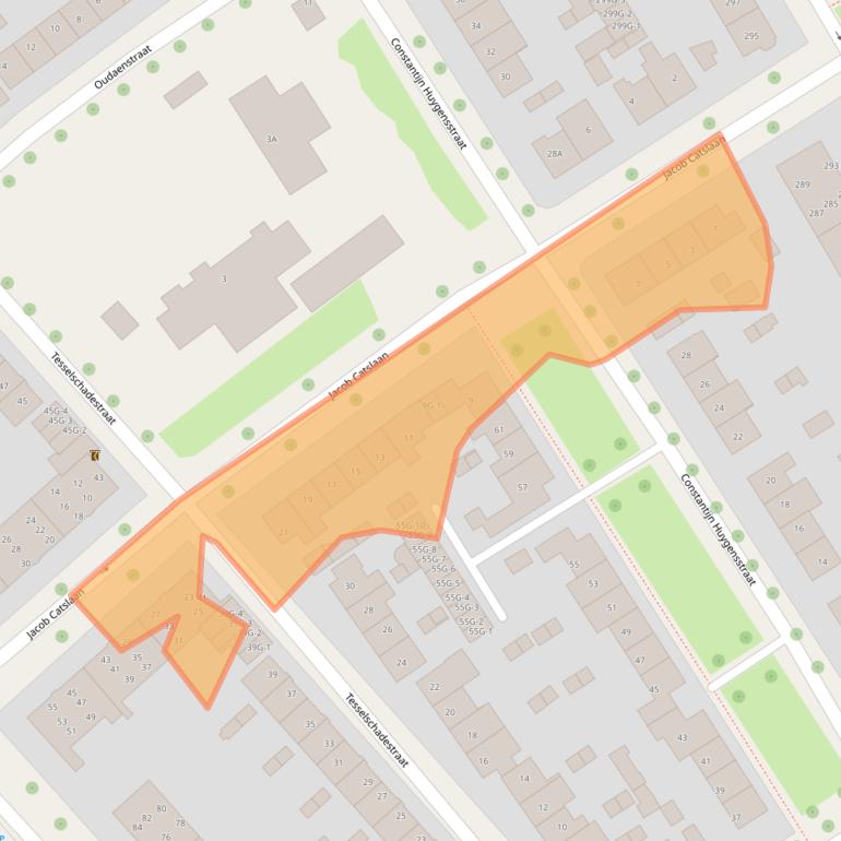 Kaart van postcodegebied 7412MA.