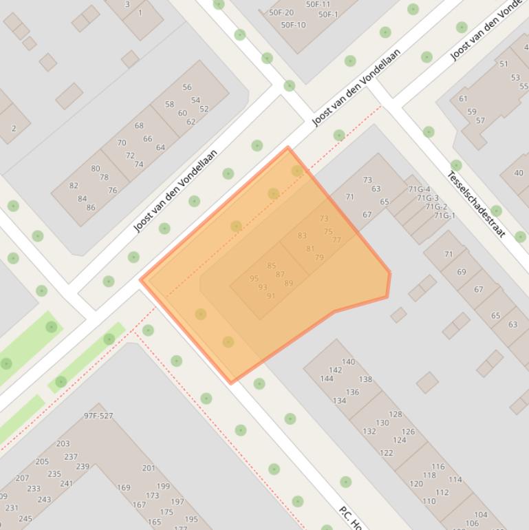 Kaart van postcodegebied 7412MP.