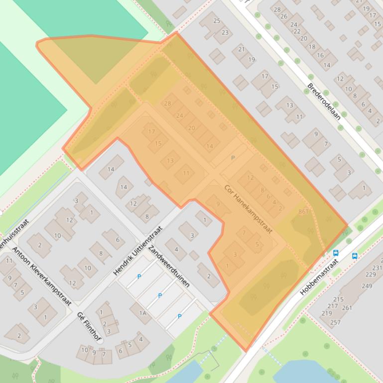 Kaart van postcodegebied 7412MV.