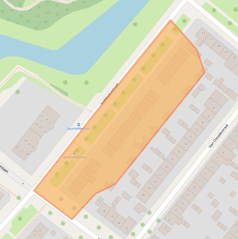 Kaart van postcodegebied 7412PC.