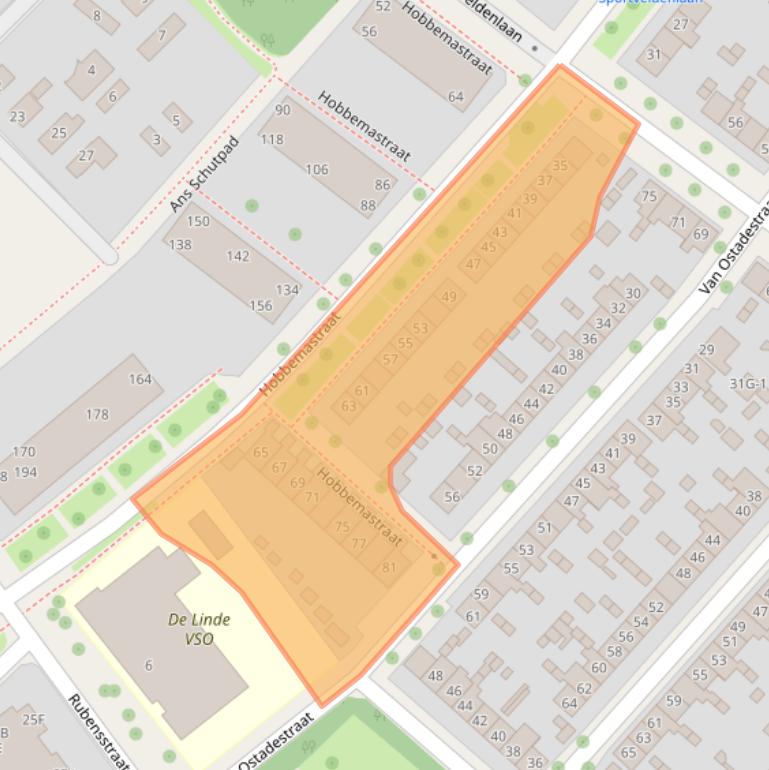 Kaart van postcodegebied 7412PD.