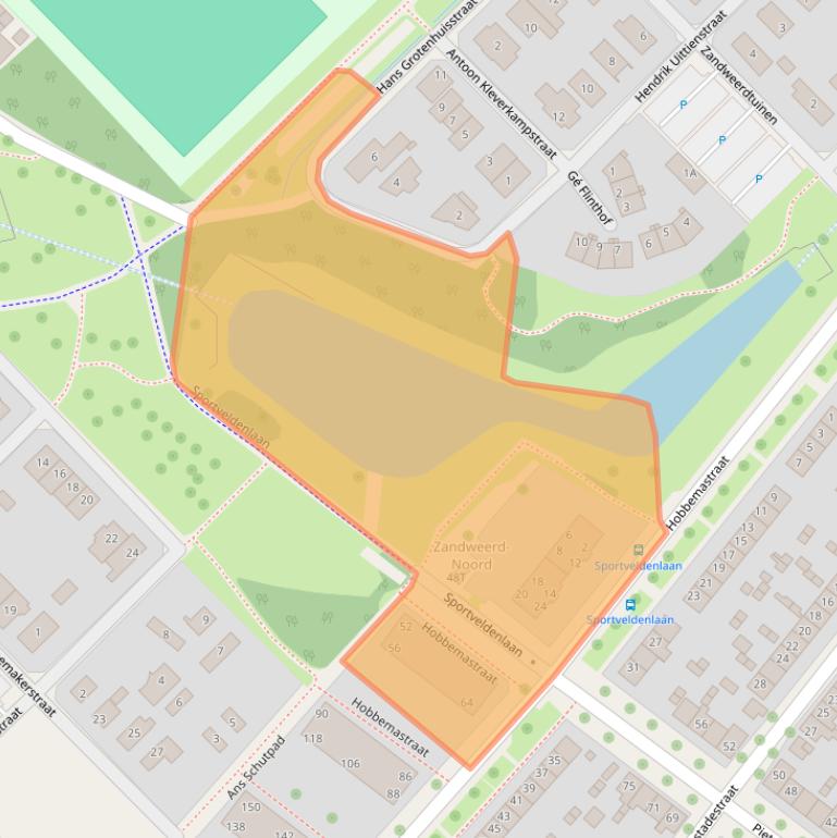 Kaart van postcodegebied 7412PE.