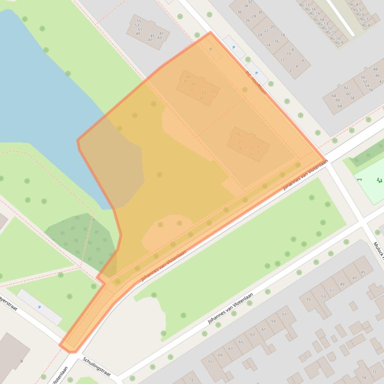 Kaart van postcodegebied 7412PJ.