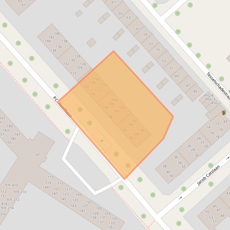 Kaart van postcodegebied 7412PV.