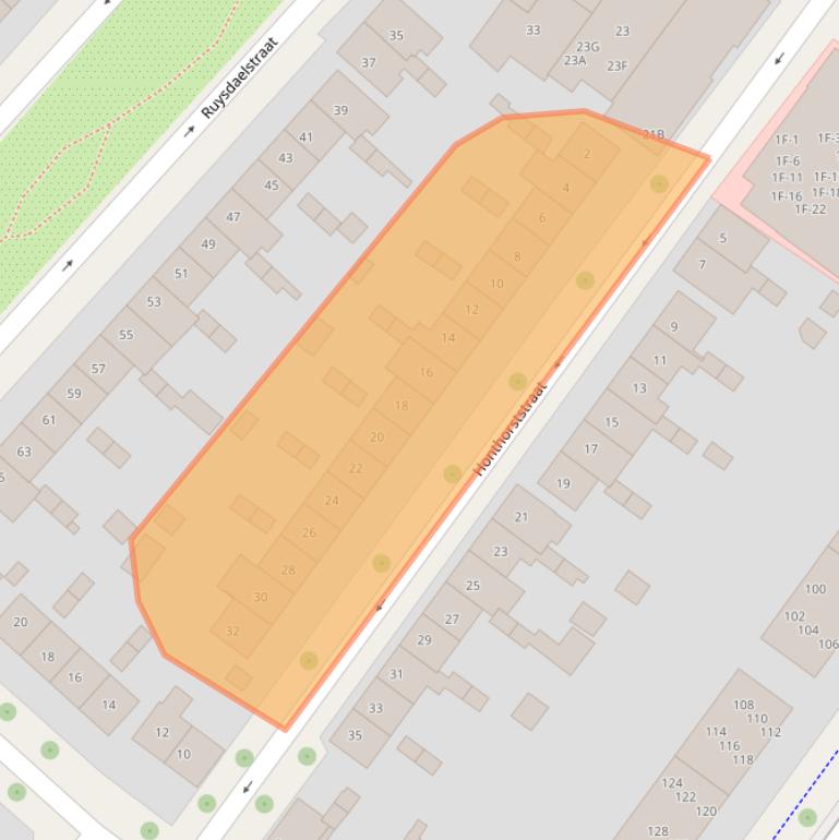 Kaart van postcodegebied 7412RB.