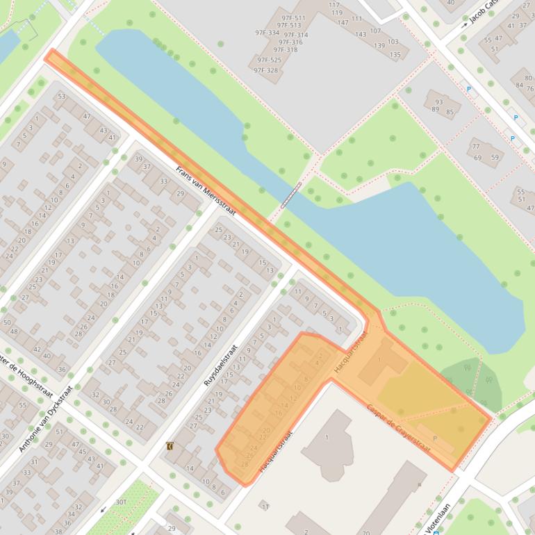 Kaart van postcodegebied 7412RC.