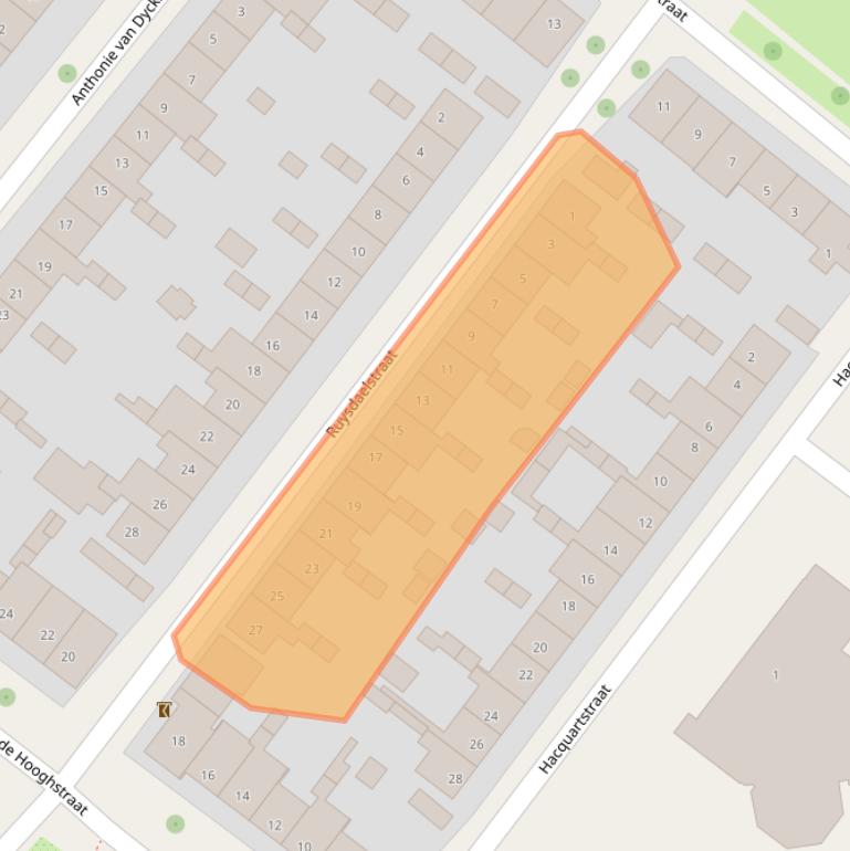 Kaart van postcodegebied 7412RD.