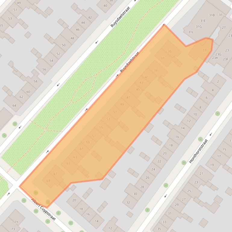 Kaart van postcodegebied 7412RE.