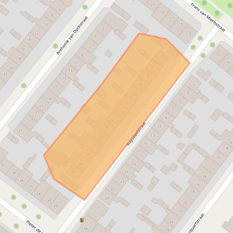 Kaart van postcodegebied 7412RH.