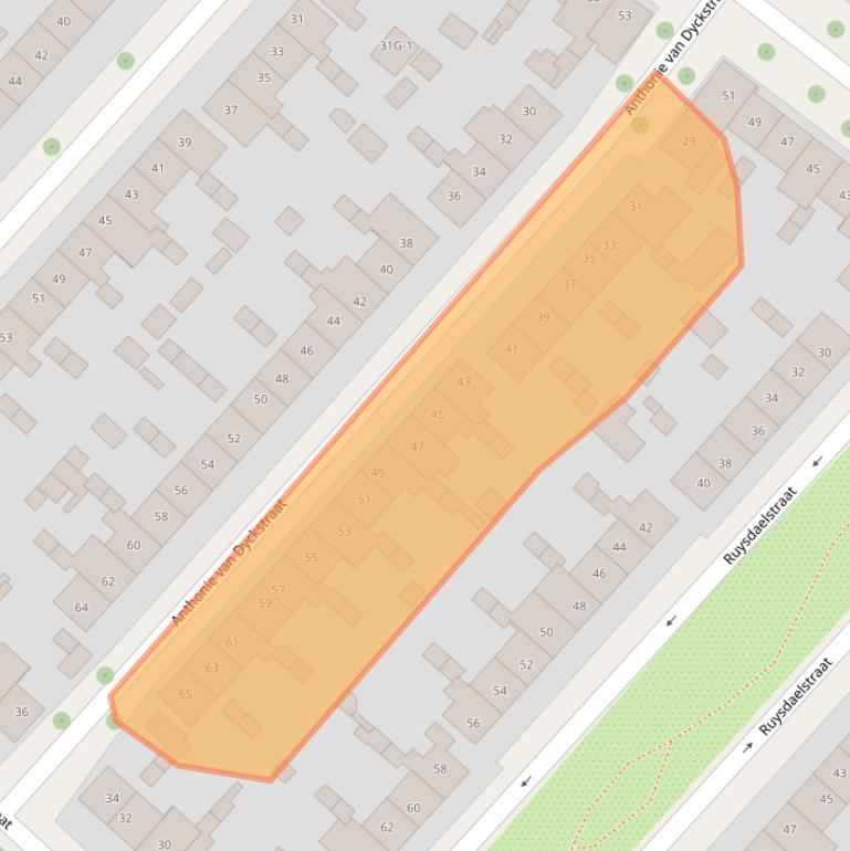 Kaart van postcodegebied 7412RL.