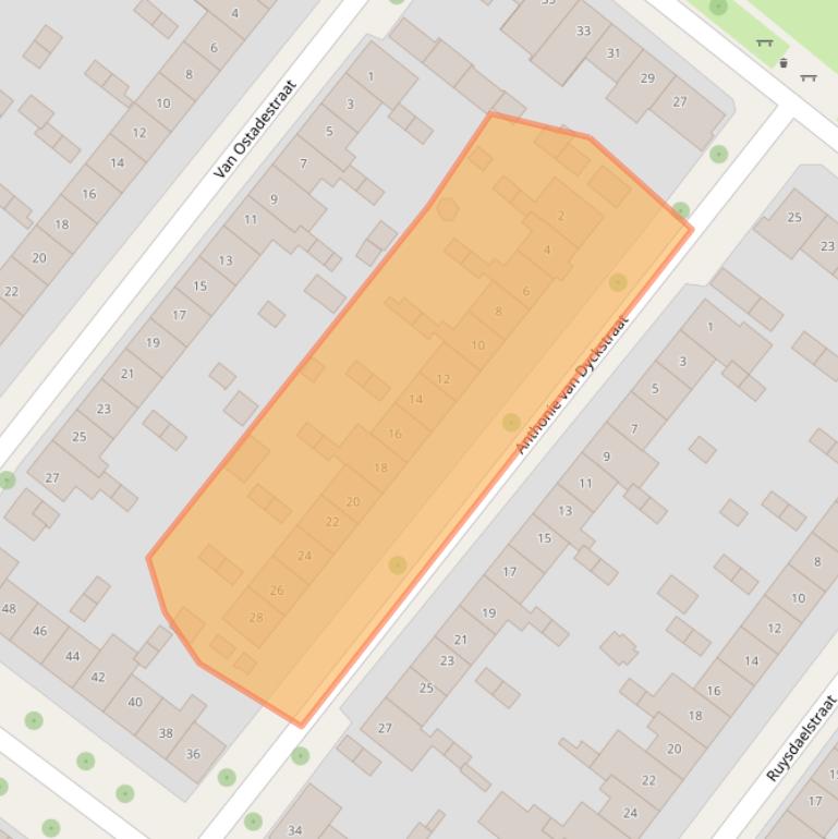 Kaart van postcodegebied 7412RM.