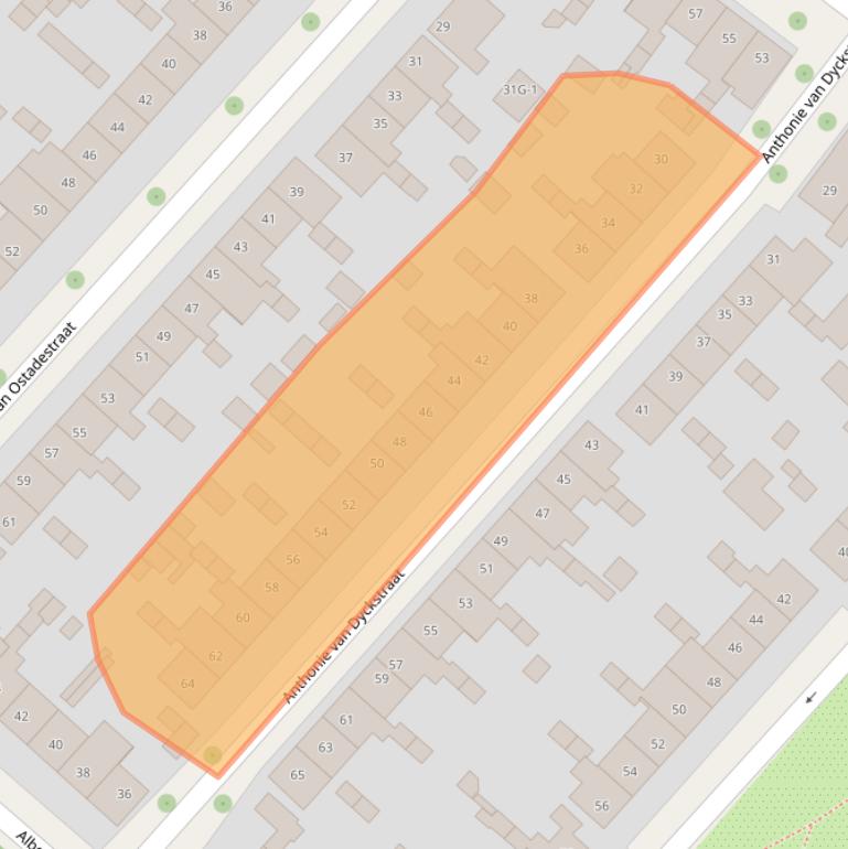 Kaart van postcodegebied 7412RN.