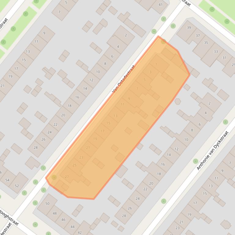 Kaart van postcodegebied 7412RP.