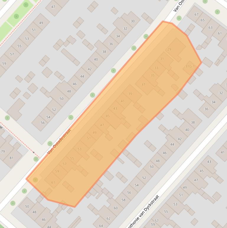 Kaart van postcodegebied 7412RR.