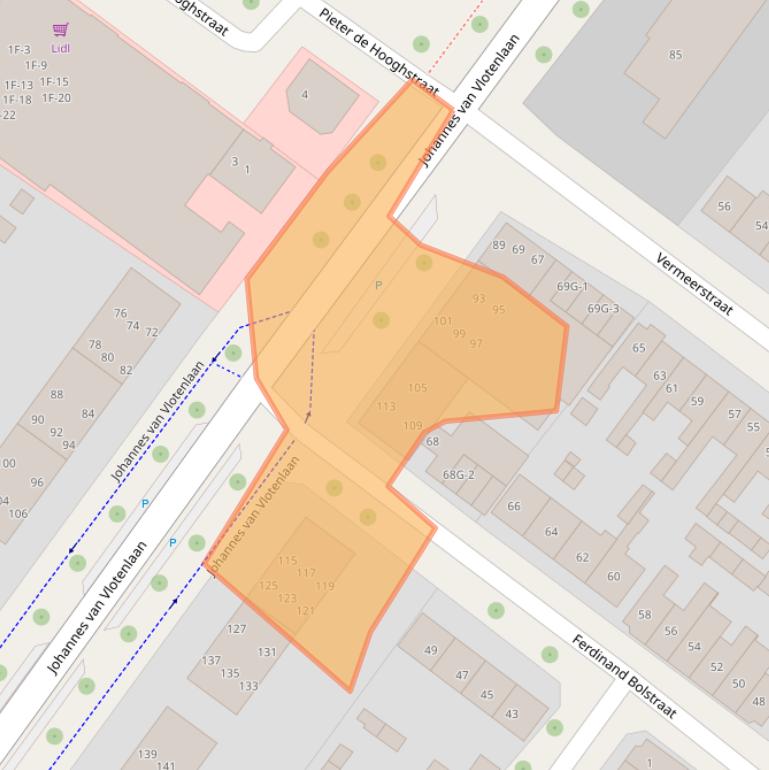 Kaart van postcodegebied 7412SE.