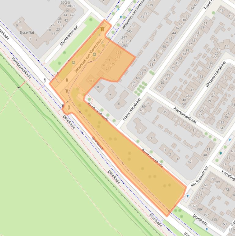 Kaart van postcodegebied 7412SK.