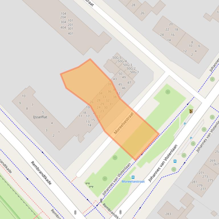 Kaart van postcodegebied 7412SV.