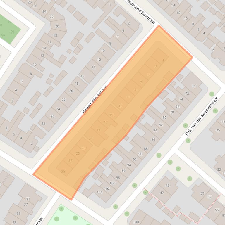 Kaart van postcodegebied 7412TA.