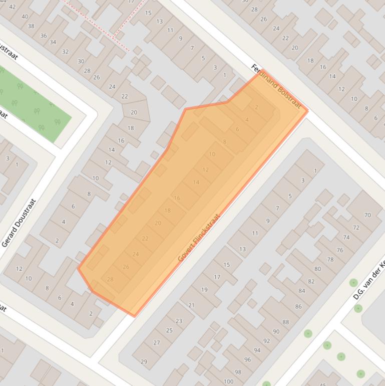 Kaart van postcodegebied 7412TB.