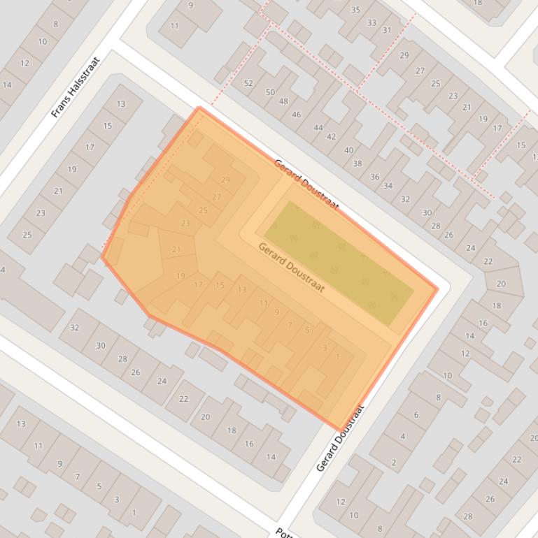 Kaart van postcodegebied 7412TD.