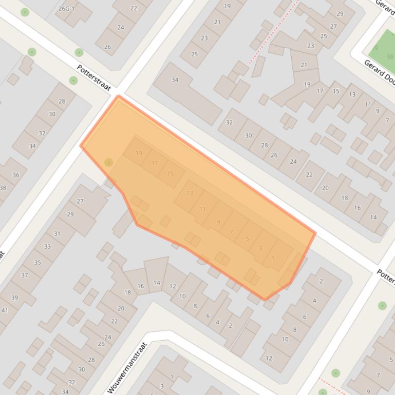 Kaart van postcodegebied 7412TL.