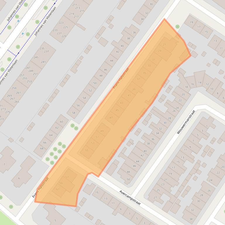 Kaart van postcodegebied 7412TS.