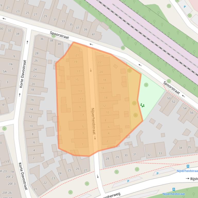 Kaart van postcodegebied 7412VC.