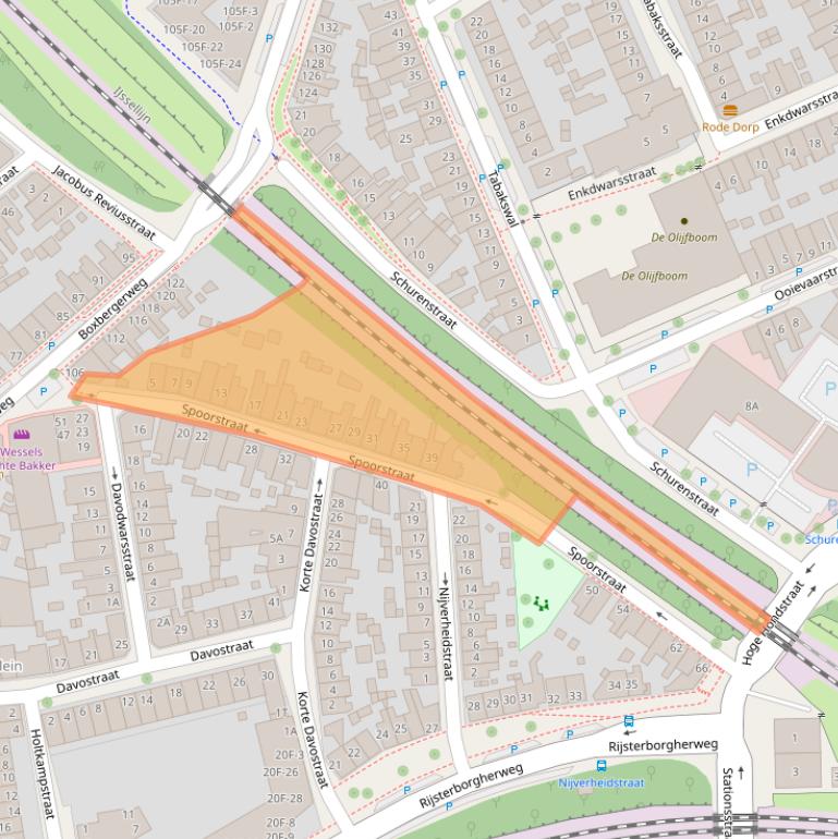 Kaart van postcodegebied 7412VD.