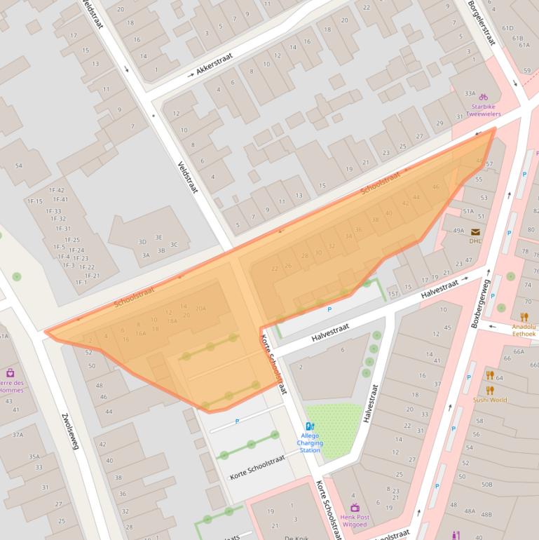 Kaart van postcodegebied 7412VR.