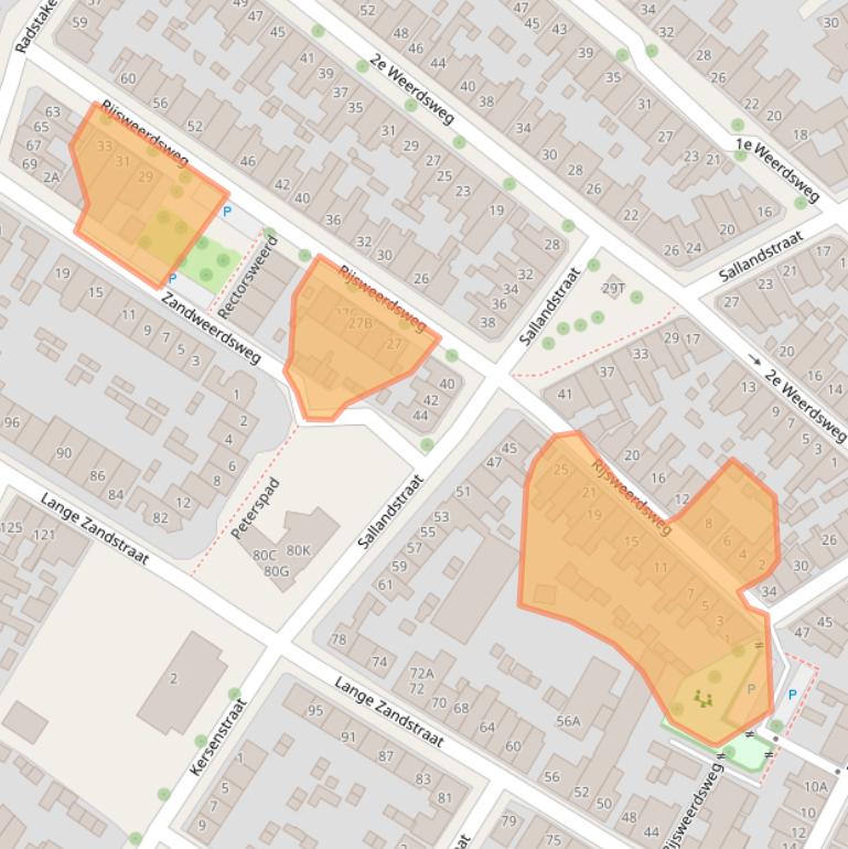 Kaart van postcodegebied 7412WE.