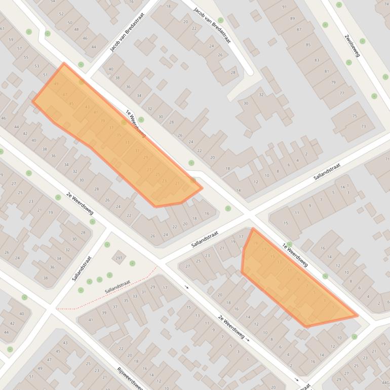 Kaart van postcodegebied 7412WL.