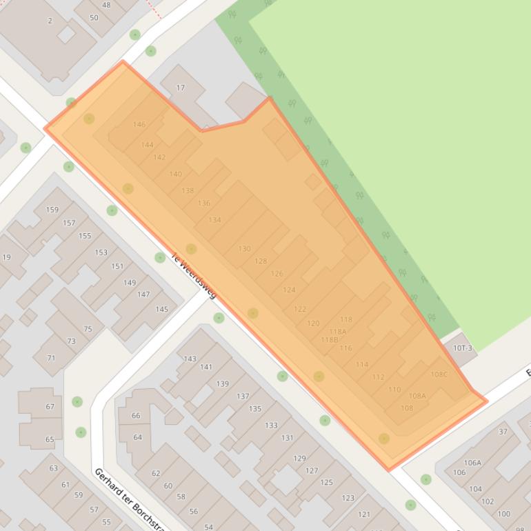 Kaart van postcodegebied 7412WX.