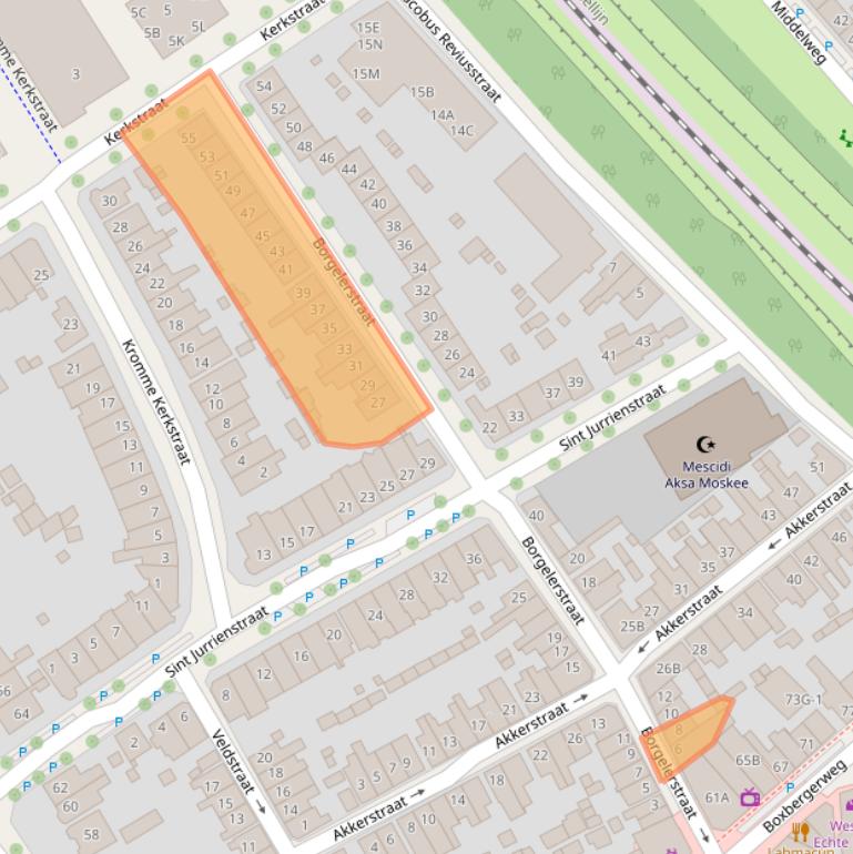 Kaart van postcodegebied 7412XB.